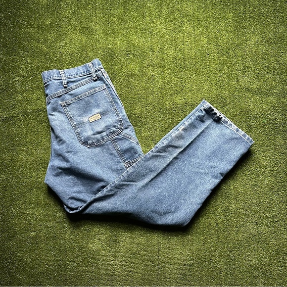 Wrangler Vintage Y2K Light Wash Carpenter Blue Denim Jeans - Picture 1 of 8